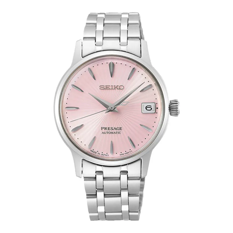 seiko presage srp839j1 cocktail time cosmopolitan automatic pink dial stainless steel strap seiko presage srp839j1 cocktail time cosmopolitan automatic pink dial stainless steel strap